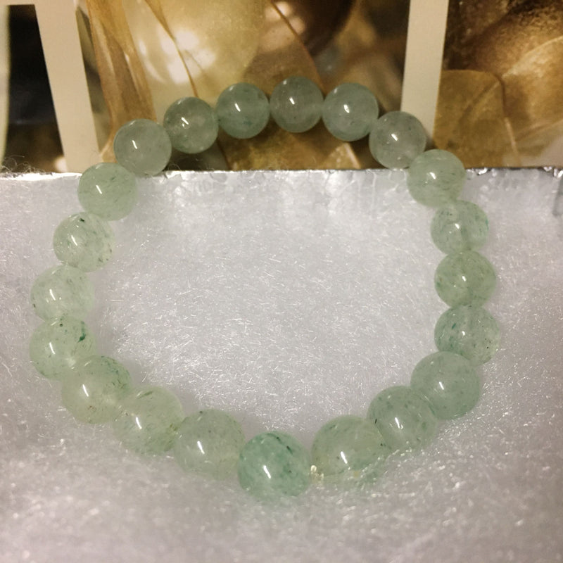 Green Aventurine Beaded Crystal Bracelet For Her-Best Gift !