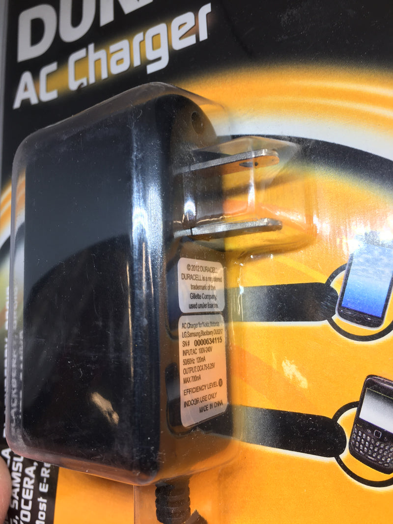 Duracell AC Charger for Most Android Phones