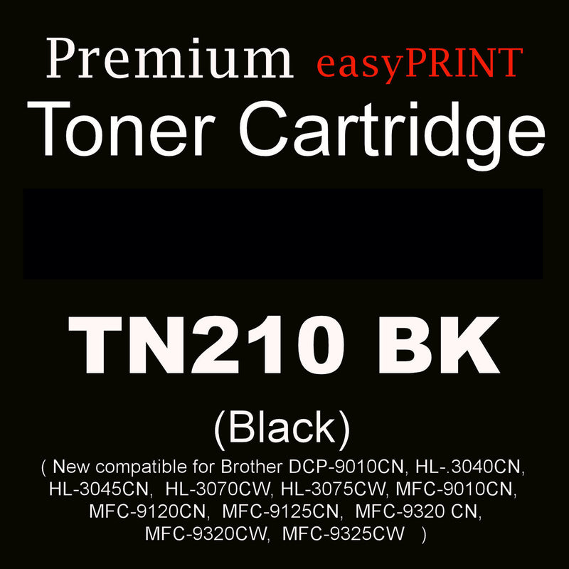TN210 Black New Compatible Premium Toner Cartridge TN-210BK