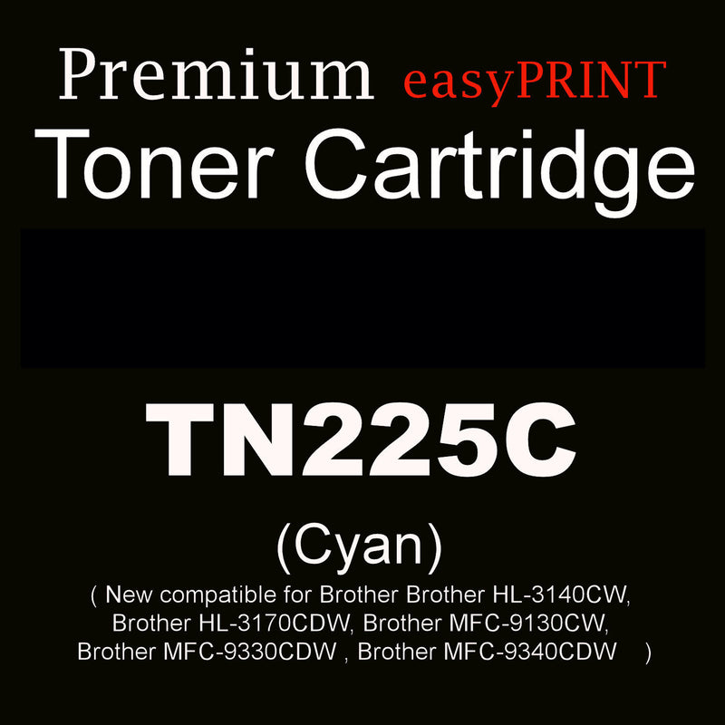 TN225 3-Color Toner Set -  New Compatible Cyan/Magenta/Yellow Color Toners
