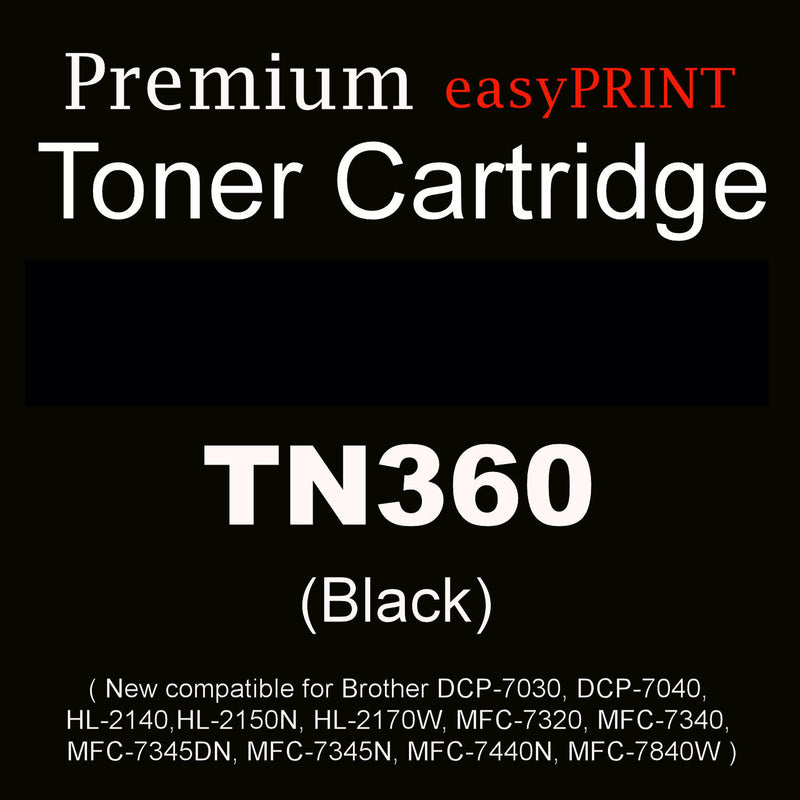 TN360 High Yield New Compatible Black Toner Cartridge TN-360 (TN330)