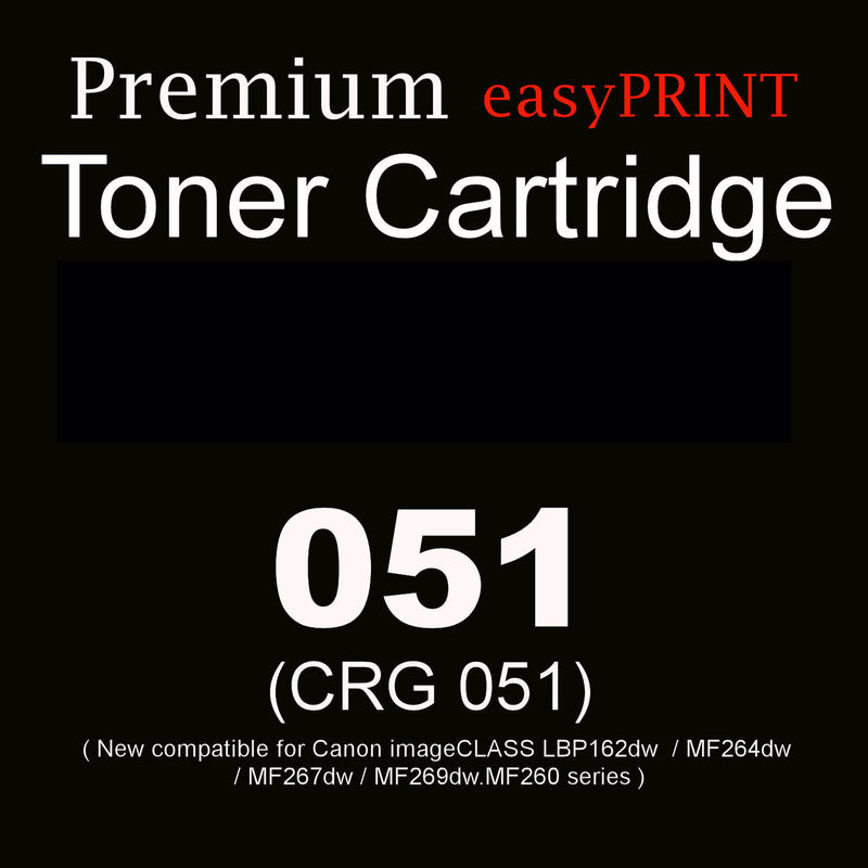 051 - CRG051 New Compatible Black Toner Cartridge