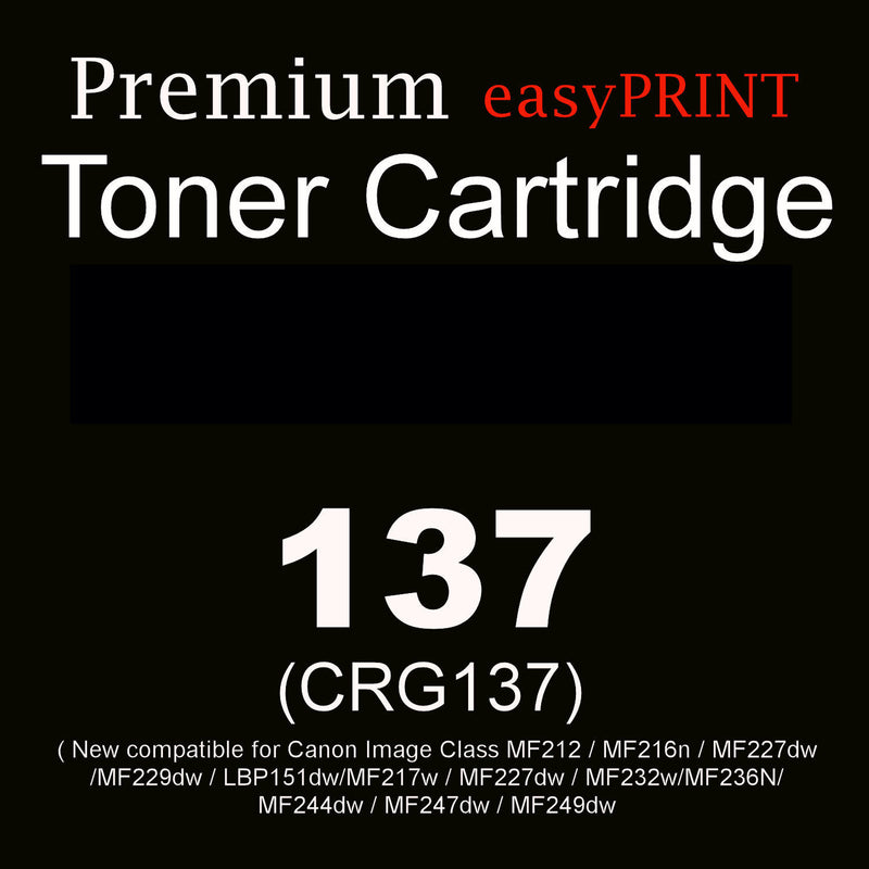 CRG137 New Compatible Premium Quality Black Toner Cartridge