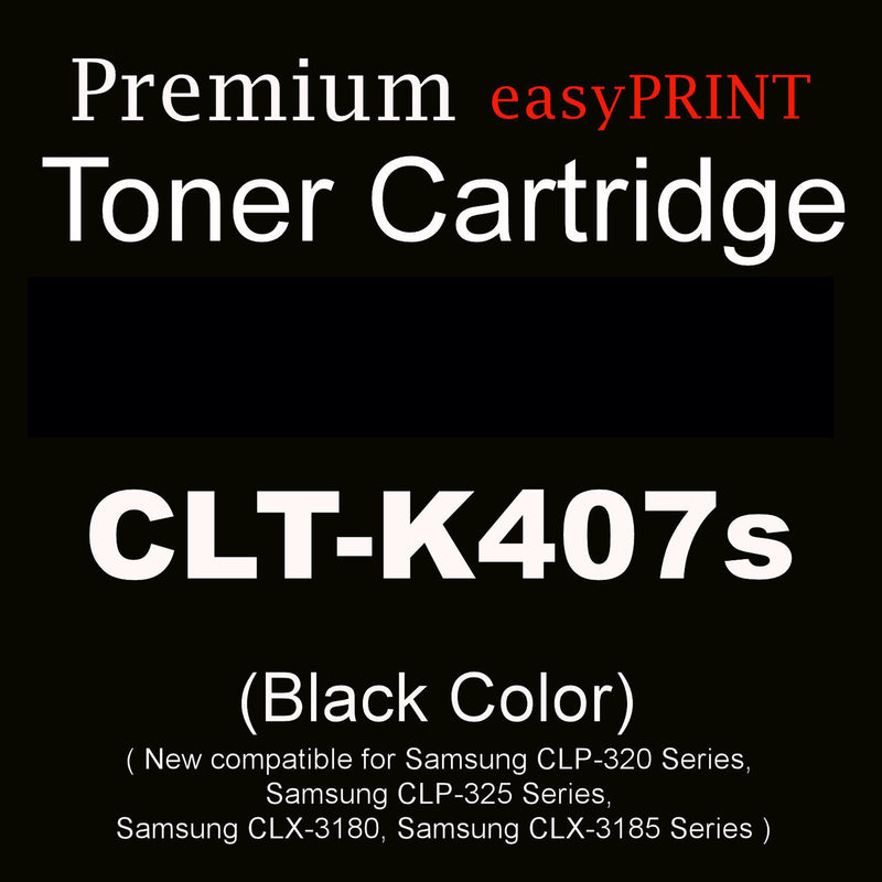CLT-407S (BK/C/M/Y) 4 Colors New Compatible Premium Quality Toner Cartridge Combo Set