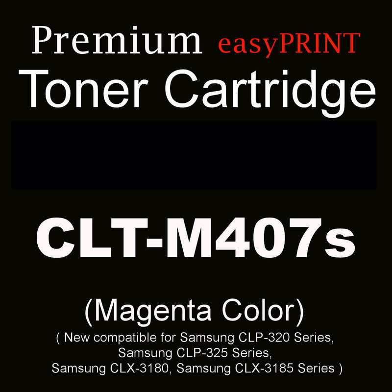 CLT-407S (BK/C/M/Y) 4 Colors New Compatible Premium Quality Toner Cartridge Combo Set