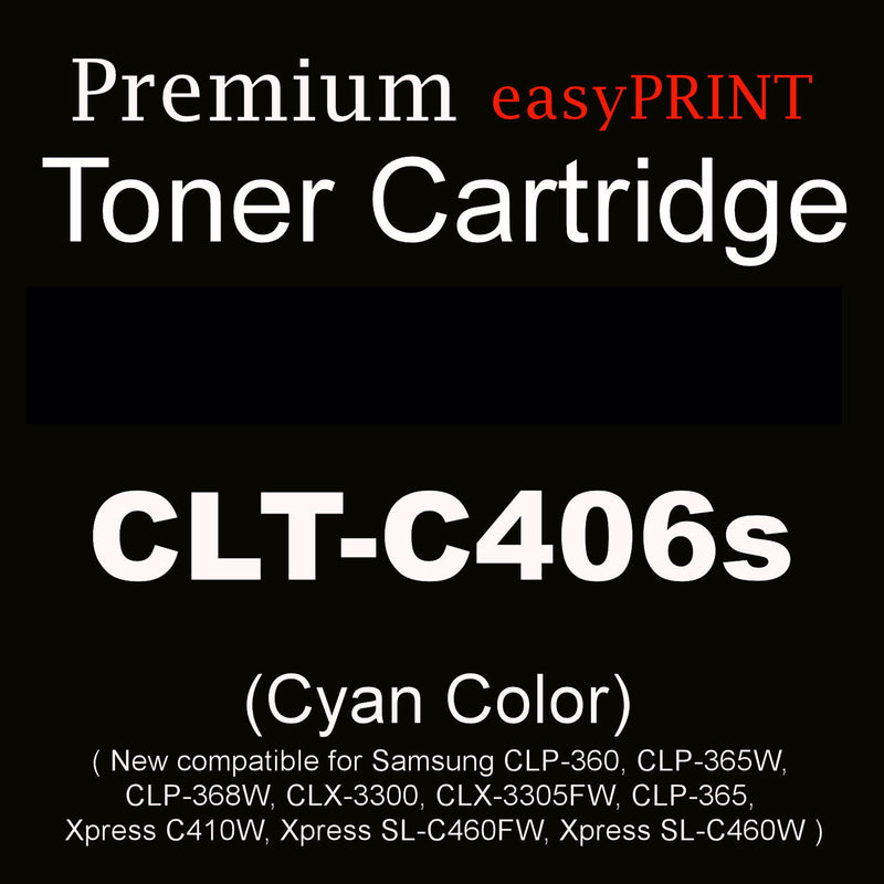 CLT 406S 4PK New Compatible Color Toner Cartridge Combo See, CLT-K406s, CLT-M406s,CLT-Y406s,CLT-C406S