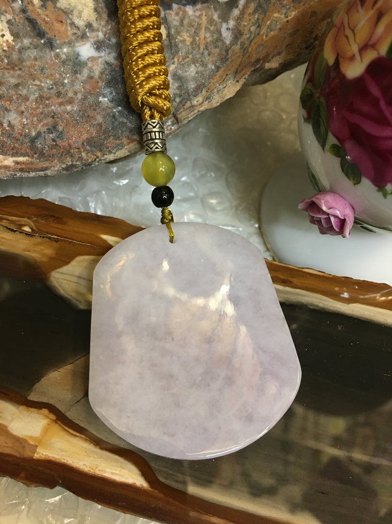 Stunning Lavender Jadeite Jade Pendant Necklace-Best Gifts For Her