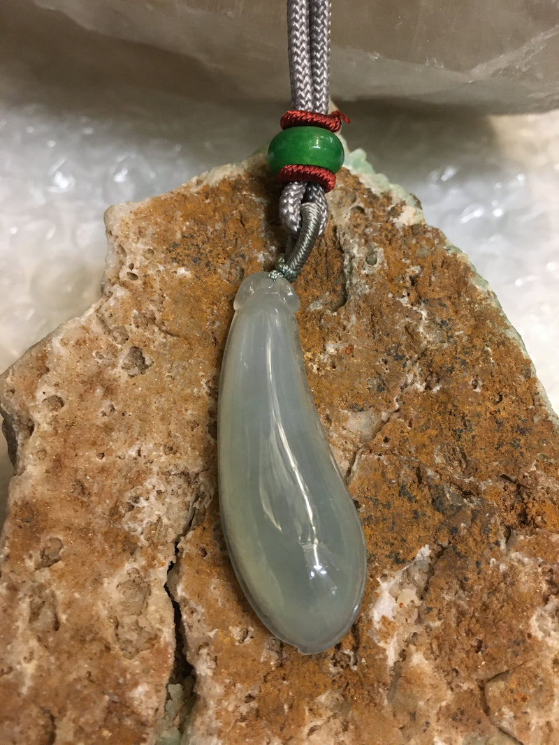Stunning Icy Jadeite Jade Lucky Melon Pendant Necklace-Gifts For Women-Birthday Gifts