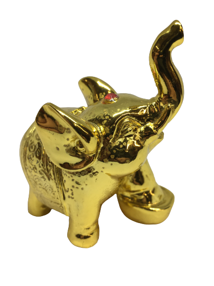 Stunning Lucky Feng Shui Golden Elephant