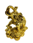 Stunning Lucky Golden Elephant Stand On The Gold Mountain