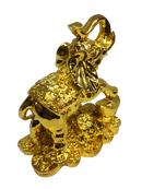 Stunning Lucky Golden Elephant Stand On The Gold Mountain