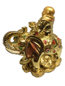 Stunning Golden Elephant with Buddha