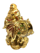 Stunning Golden Elephant with Buddha