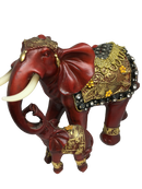 Lovely Mother And Baby Paired Elephants Statue - Unique Gift Ideas