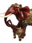 Lovely Mother And Baby Paired Elephants Statue - Unique Gift Ideas