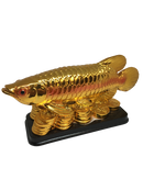 Golden Dragon Fish Statue