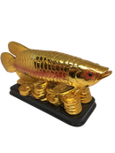 Golden Dragon Fish Statue
