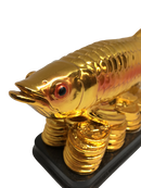 Golden Dragon Fish Statue