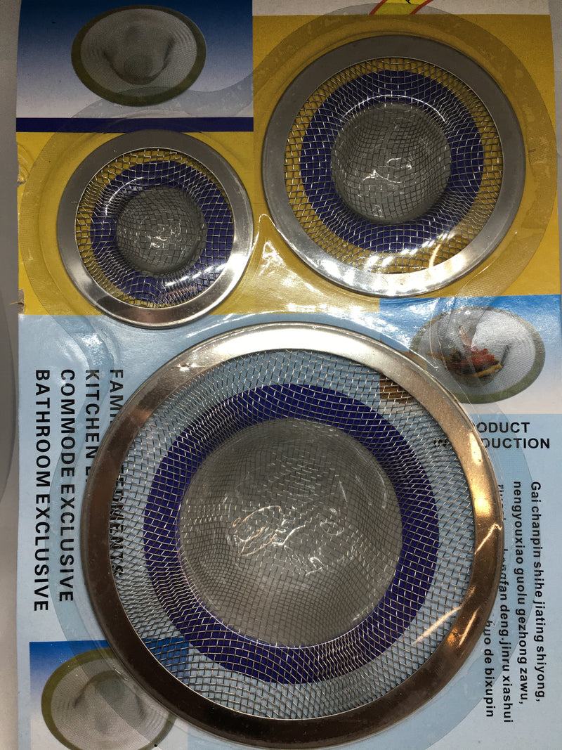 3 in 1 Stainless Steel Bathtub and Kitchen Sink Filtering Containers