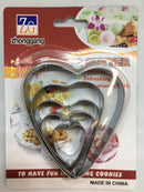 5 in 1 Heart Shape Cookie Cutter