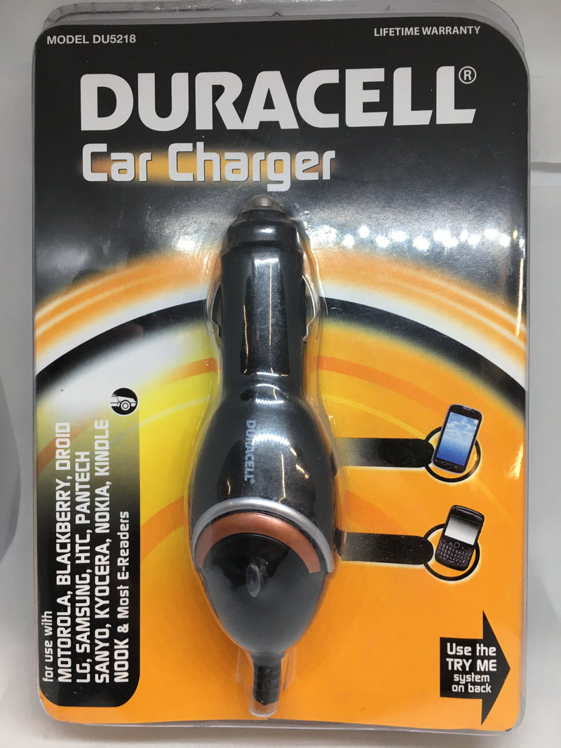 Duracell Car Charger for Samsung LG HTC Motorola Nokia Cell Phones & Tablets