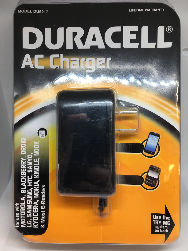Duracell AC Charger for Most Android Phones Samsung LG Motorola HTC Nokia