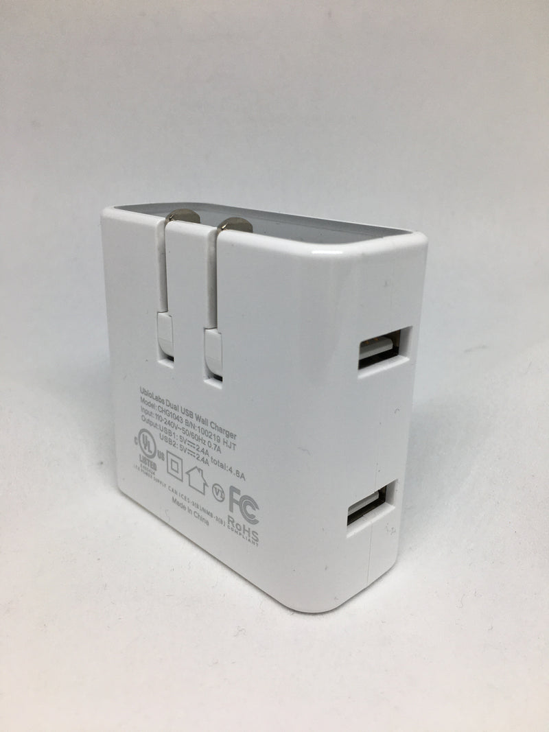 Fast & Durable 2 Ports Wall AC Charging Adapter for All Phones & Tablets