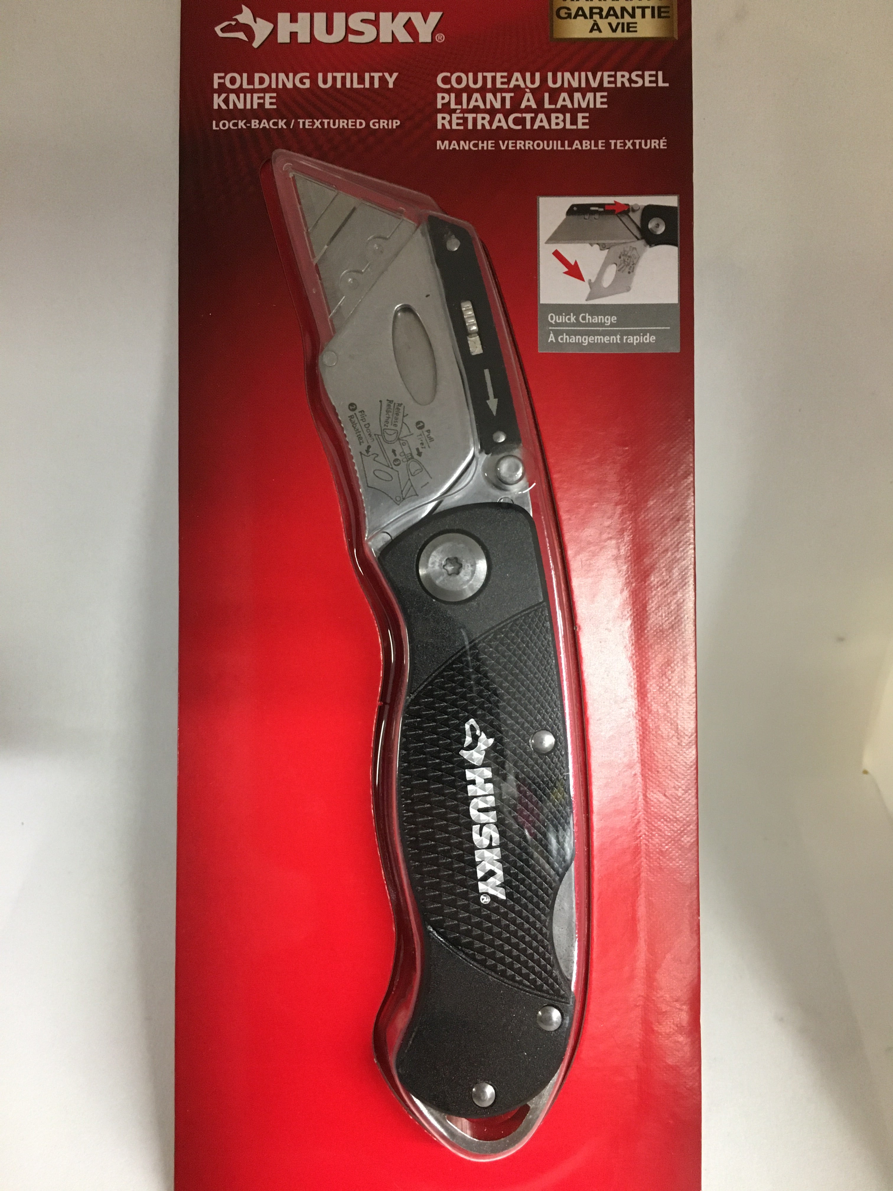 Husky Razor Special Designed Super Sharp & Foldable HUSKY Utility Knife