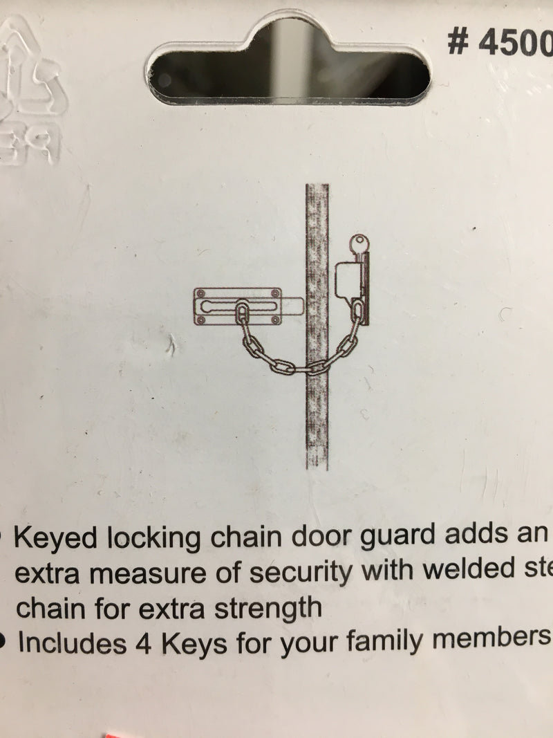 Heavy Duty Indoor Security Lock with Chain and Keys