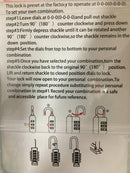 Padlocks-High Quality Black Combination Lock