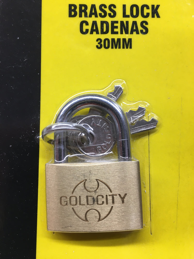 Goldcity Great Designed Brass Padlock with 3 Keys