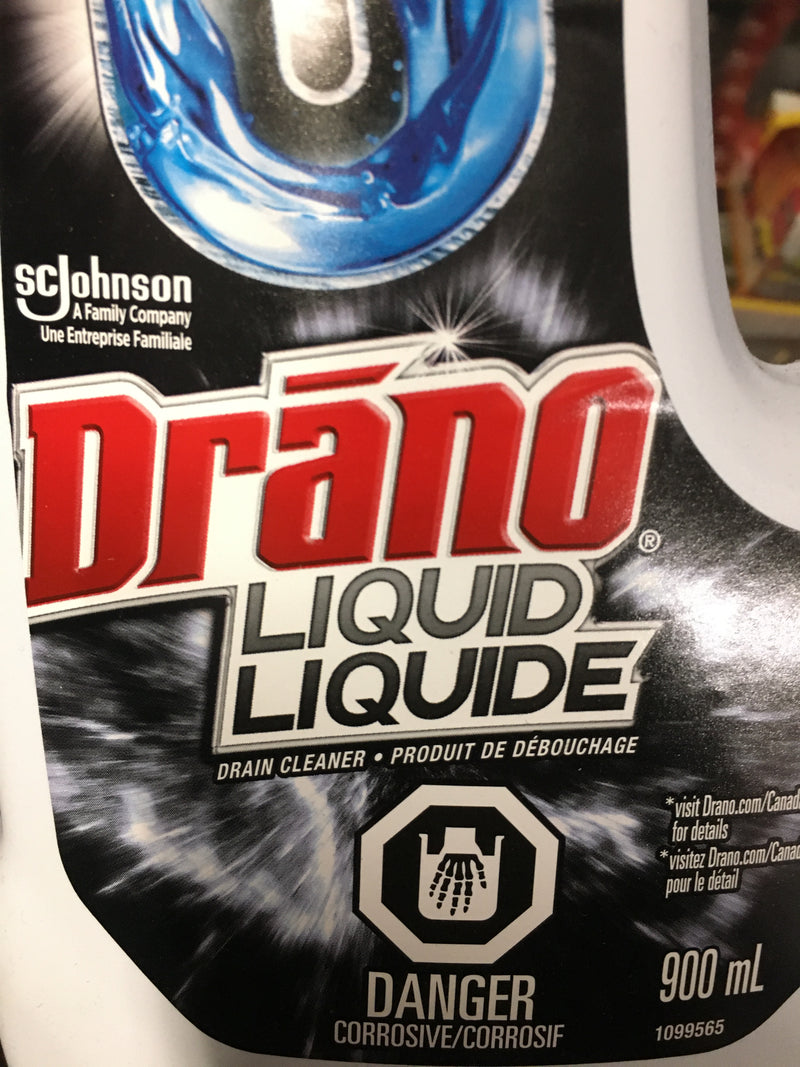 Powerful Drano Liquid or Max Gel