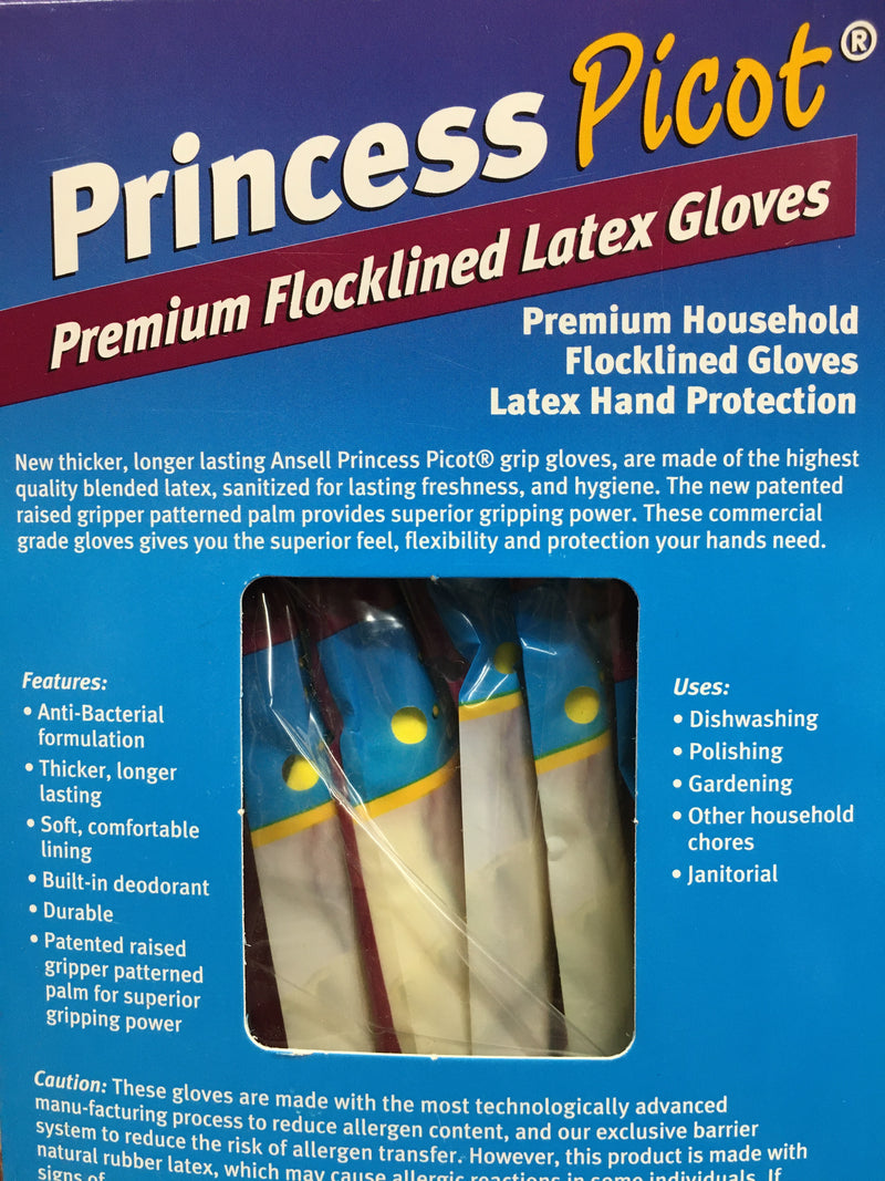 Premium Household Flocklined Latex Gloves