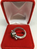 Rare Green Jade Ring with 925 Sterling Silver
