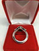 Rare Green Jade Ring with 925 Sterling Silver