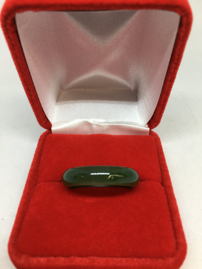 Stunning Natural Green Jade Ring