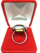Stunning Designed Amber Ring with Sterling Silver