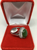 Gorgeous Natural Green Jade Ring for Her