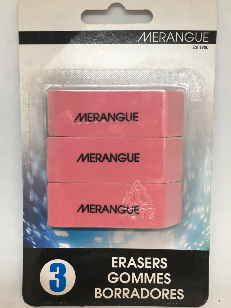 3 Pcs in 1 Red Color Eraser