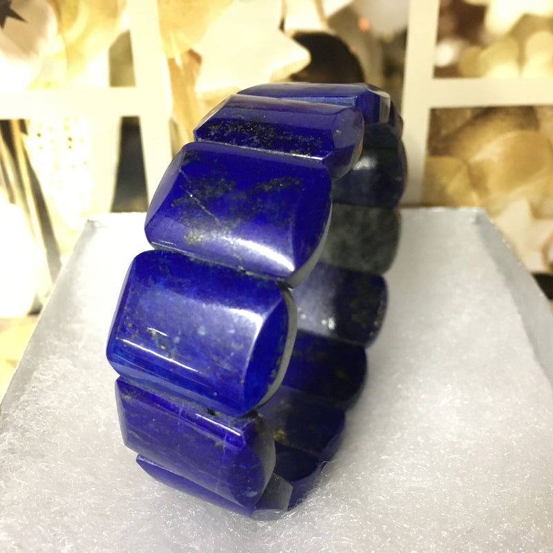 Crystal Bead Bracelet-Natural Gemstone Lapis Lazuli Bracelet