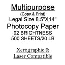 Premium Quality Legal Size Paper For Copy & Printing