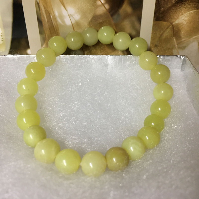 Beautiful Lemon Jade Bracelet at Red Hot Deals - Beaded Crystal Bracelet!