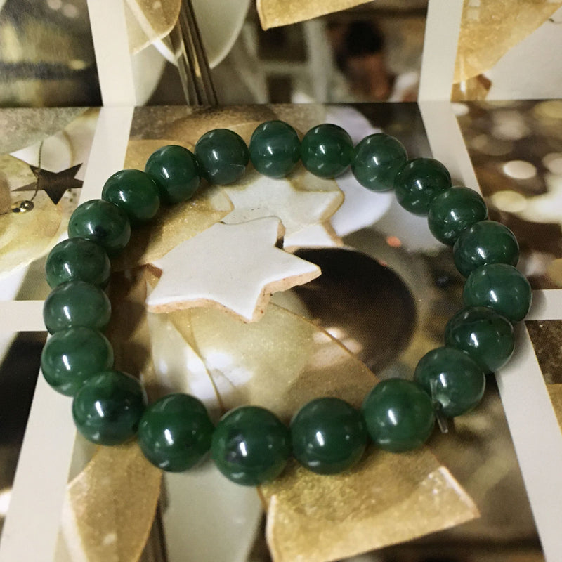 Natural Jade Beaded Bracelet-The Lucky Charm You Never Knew You Needed!