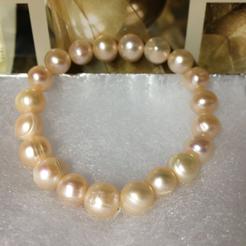 Stunning Golden Fresh Water Pearl Bracelet-Gifts For Her